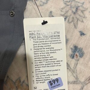 Gray ABC Relaxed-Fit 5-Pocket Pants